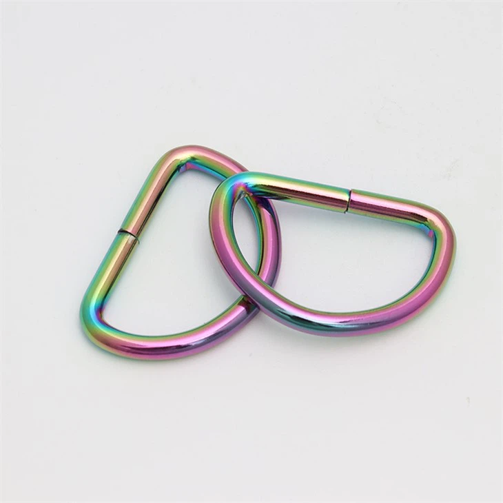 Metal Chrome D Ring Buckle